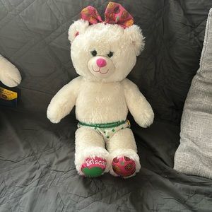 Build a bear white Girl Scout cookie bear